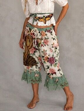 Bloomers Victorian Pants Vintage Cottage Ruffles Venus Patchwork Antique Lace
